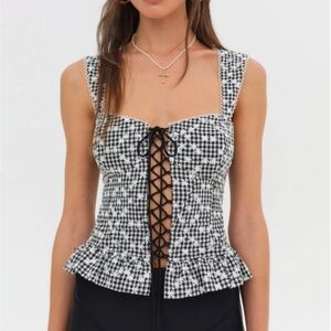 NWT For Love and Lemons Mimi Corset Top Size Small